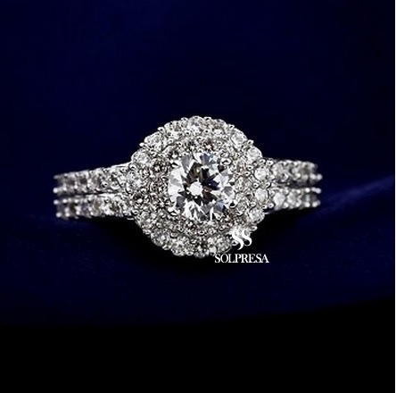 Solpresa Noble Full Zircon Diamond Ring
